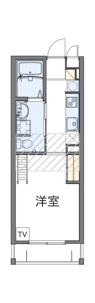 レオパレス清荒神ＬＡ１ 間取り