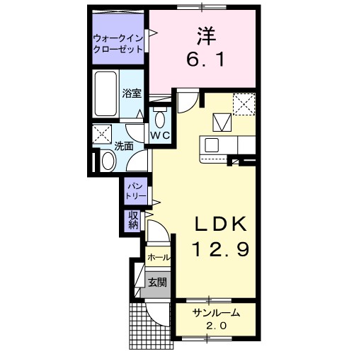 カーサ　フォンターナ 間取り