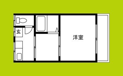 東住吉区湯里　文化住宅 間取り
