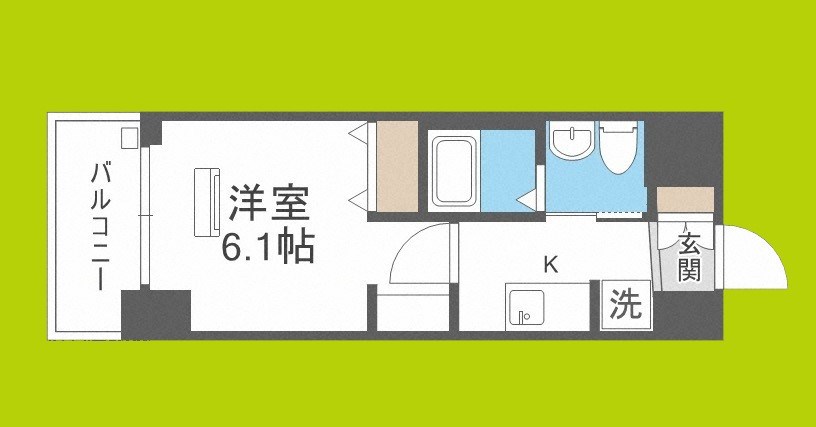 エステムプラザ難波WESTリバークロス 間取り