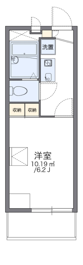 レオパレス花水木一番館 間取り