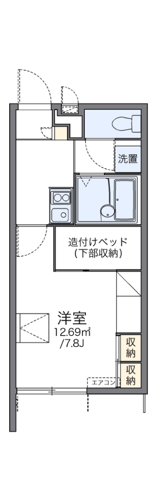 レオパレス室堂 間取り