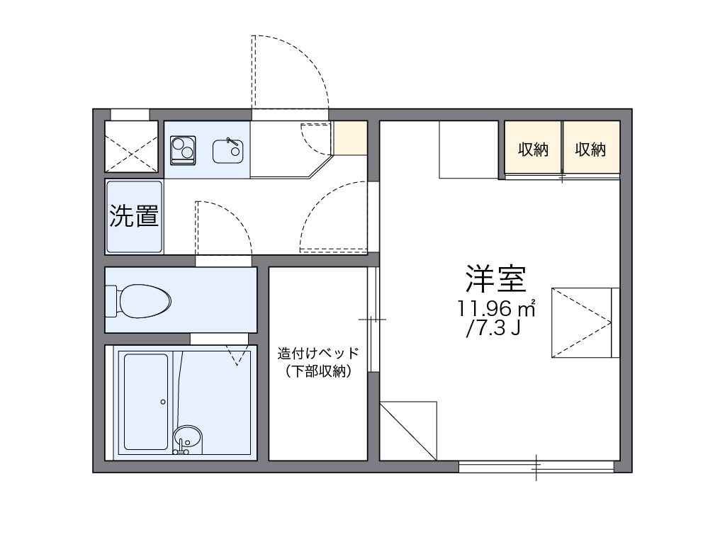 レオパレスシャルマン上野西 間取り