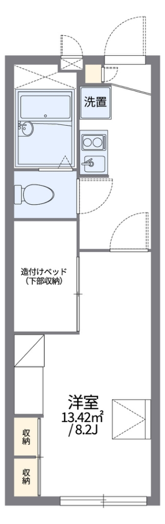 レオパレス茶屋 間取り