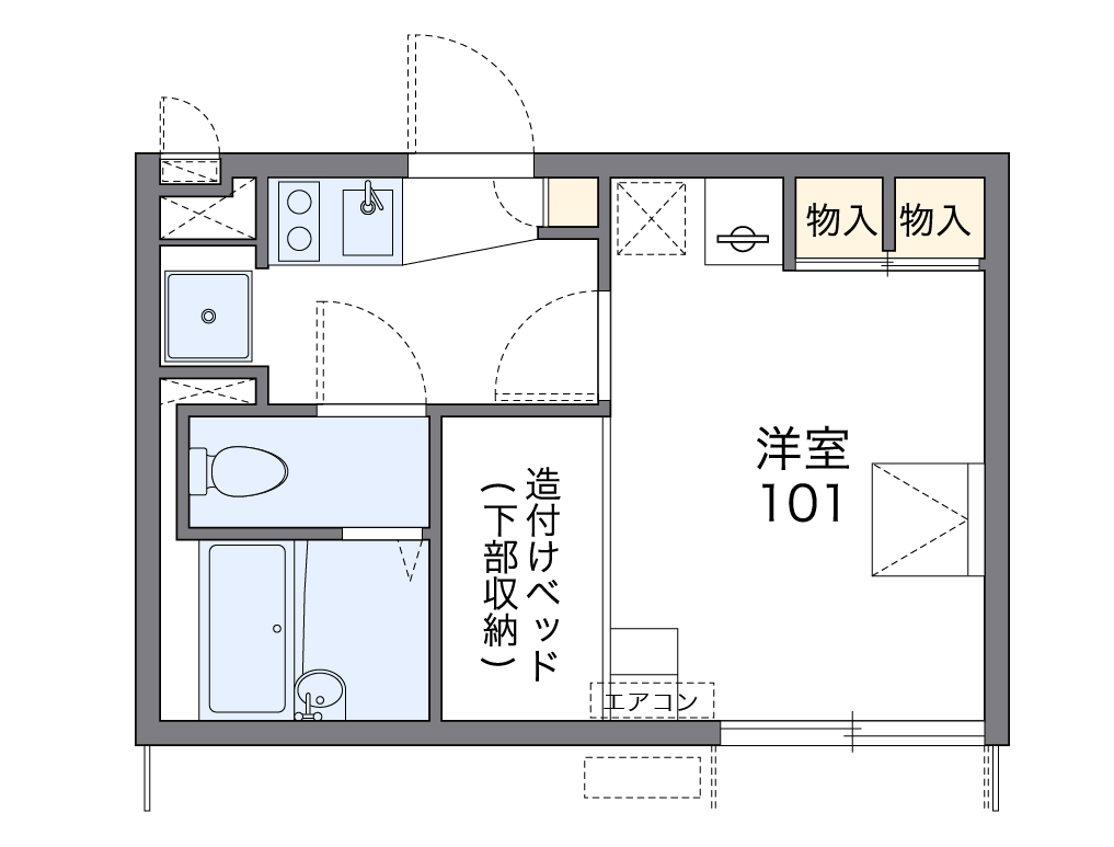 レオパレス板原 間取り