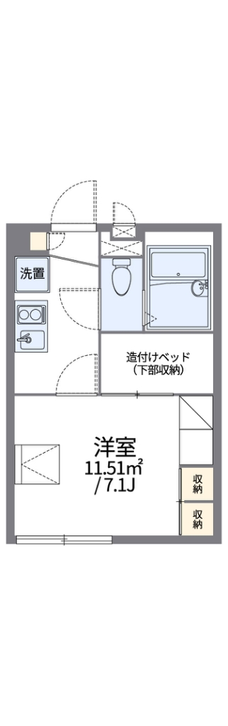 レオパレスクレール方丈 間取り