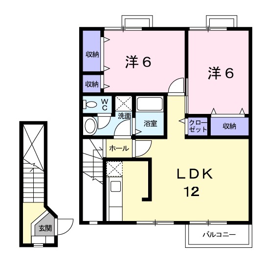 コ－ポシャルマンＡ棟 間取り