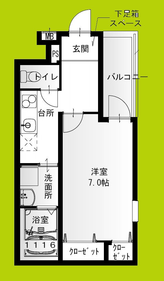 フジパレス吹田垂水町Ⅲ番館 間取り