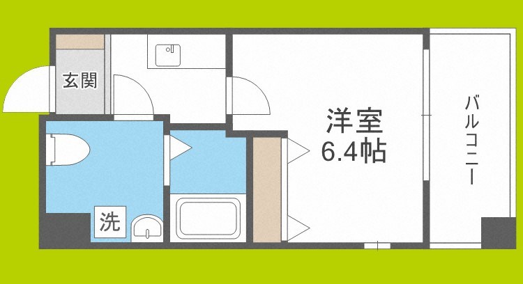 ダイドーメゾン大阪 北堀江 間取り