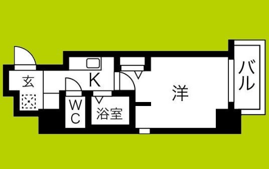 エルミタージュ難波南Ⅶ 間取り