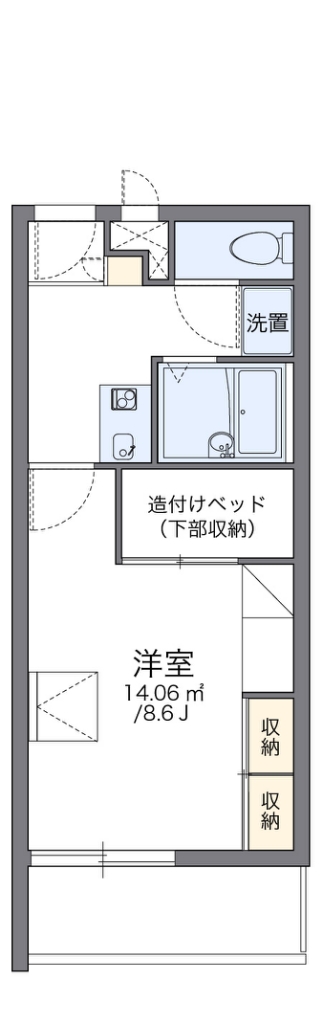 レオパレスメルツェⅡ 間取り