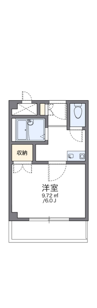 レオパレス花つるみⅡ 間取り