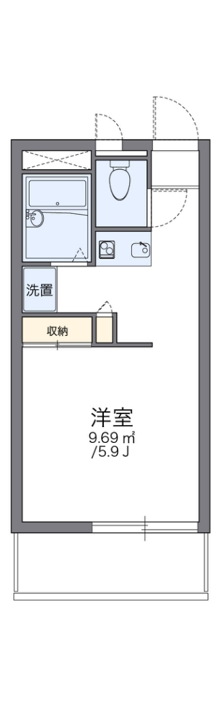 レオパレスクオーレ 間取り