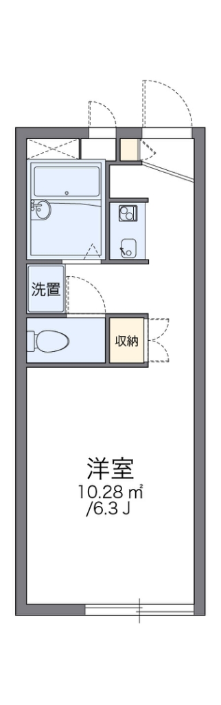 レオパレス森の泉 間取り