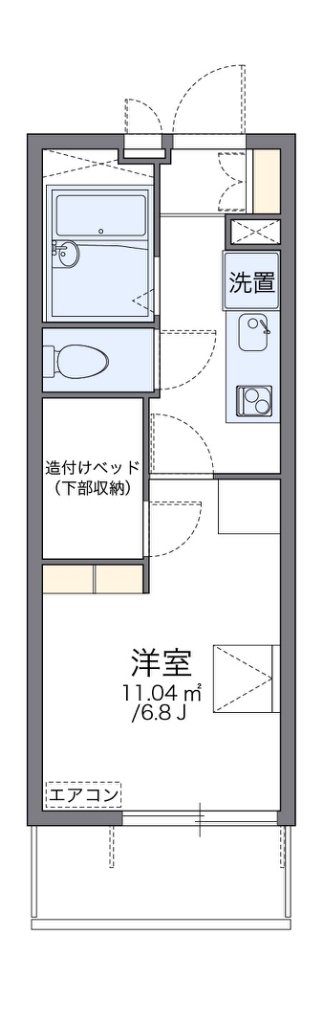 レオパレスハイムモーリー 間取り