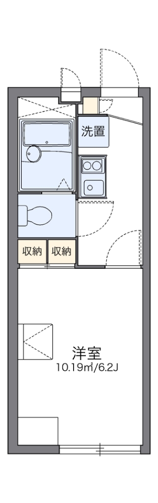 レオパレスルーメット中之茶屋 間取り