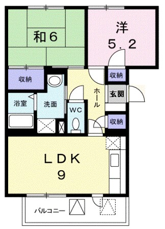 サンガーデン北川　Ⅰ 間取り