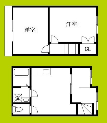 万代6丁目貸家 間取り