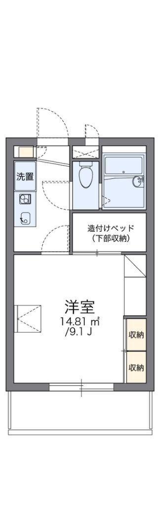 レオパレスグリーンヒルズ 間取り