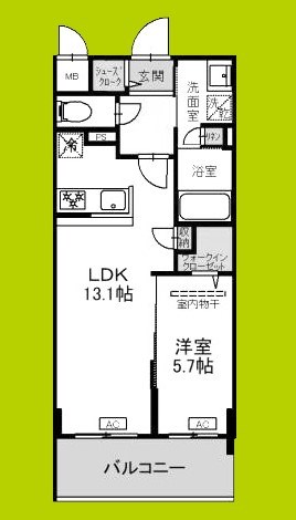 アンシャンテ岡本町 間取り図