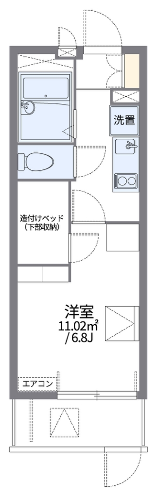 レオパレス吉川 間取り