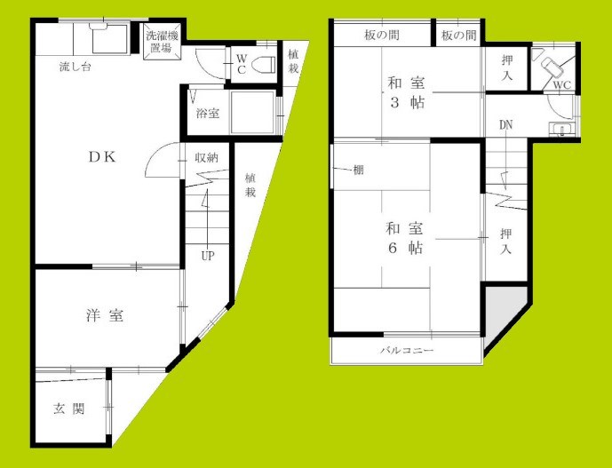新森7丁目貸家 間取り