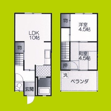 綿世貸家 南棟 間取り