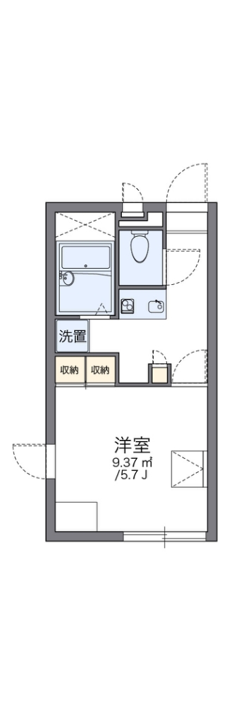 レオパレスアーバンアメニティー 間取り