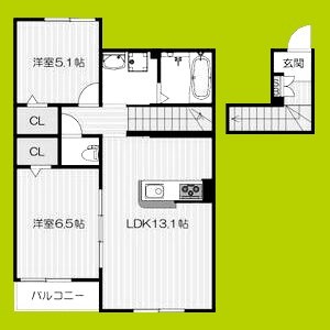 コンピメント　リバー 間取り