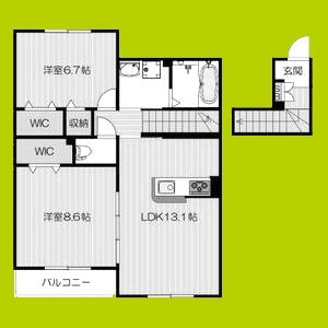 コンピメント　リバー 間取り