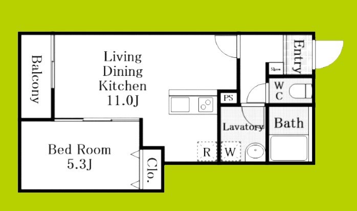 Mew　Style　Apartments 間取り