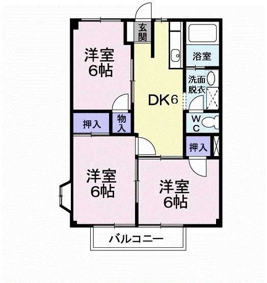 高安グリーンハイツ 間取り