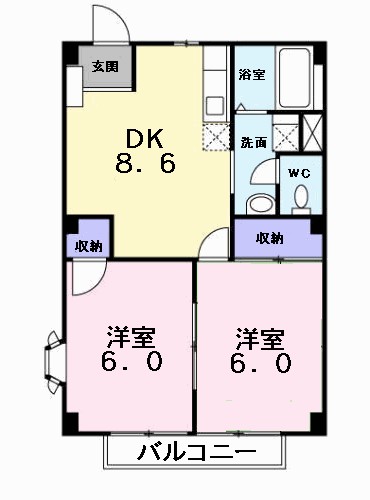 シャルマンコーポ走谷 間取り