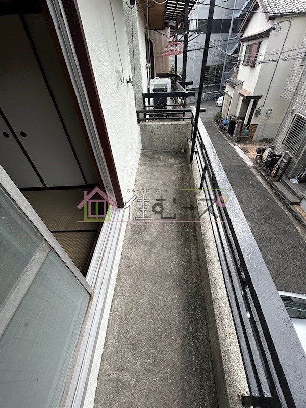 北加賀屋5丁目　戸建て ベランダ