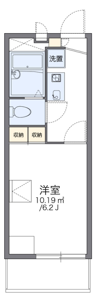 レオパレス５２４　Ⅱ 間取り