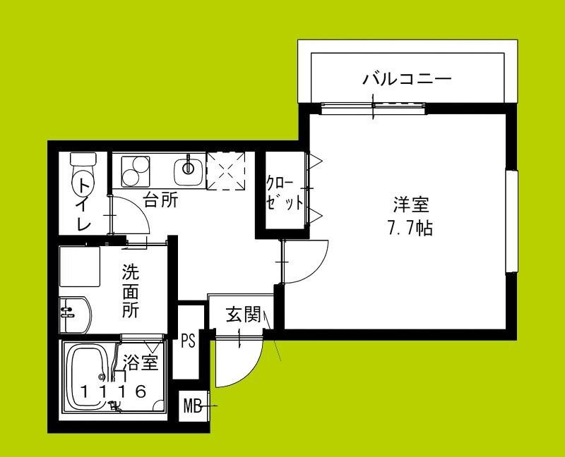 フジパレス百舌鳥八幡Ⅱ番館 間取り