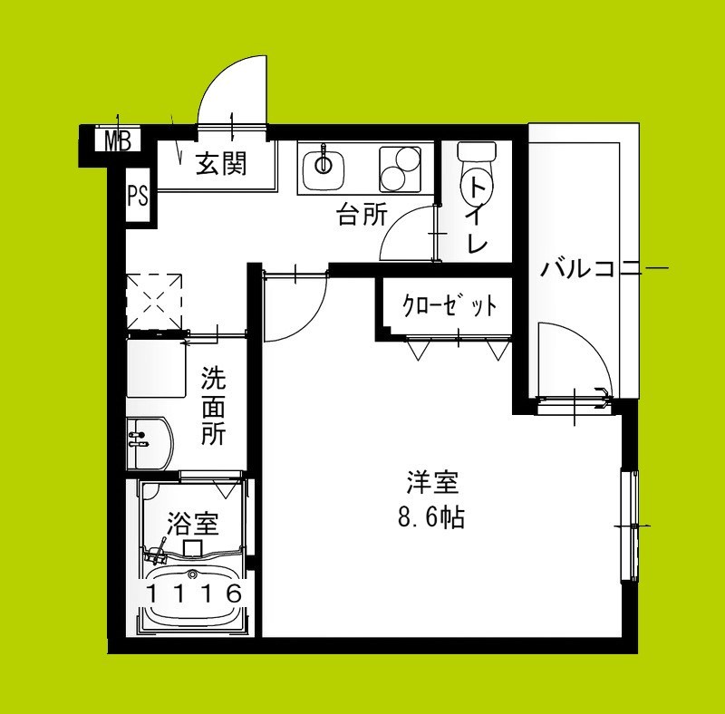 フジパレス百舌鳥八幡Ⅱ番館 間取り