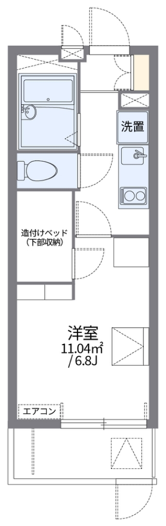 レオパレスＩ　Ｓ　北千里 間取り