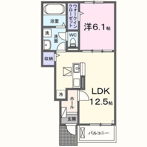 エルミタージュ泉ヶ丘１号館 間取り