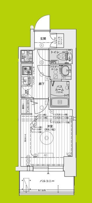 エステムコート大阪グラビティ 間取り