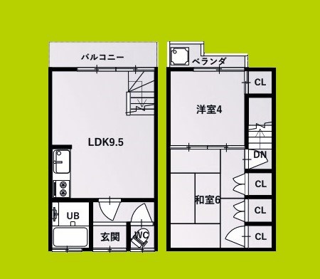 瓜破6丁目戸建 間取り
