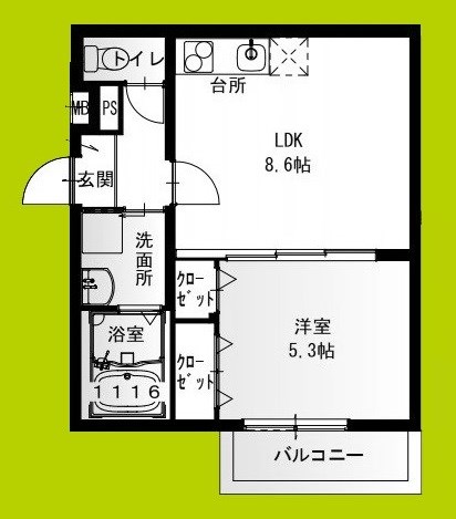 フジパレス堺もずⅤ番館 間取り