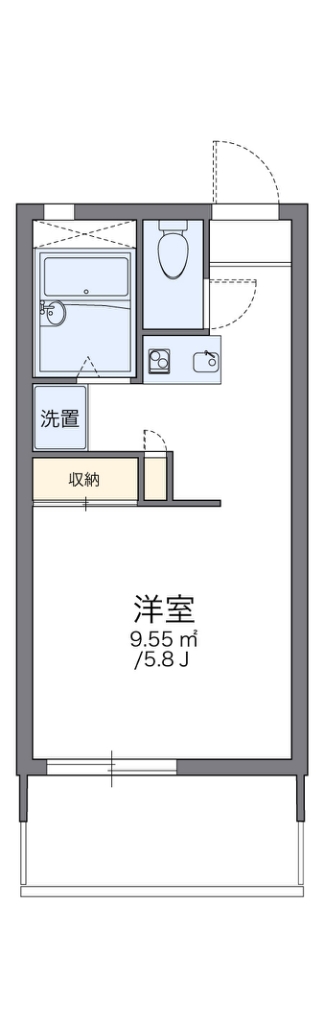 レオパレスツインズ加島弐番館 間取り