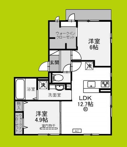 仮称D-ROOM新堂2丁目 間取り