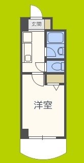 ノルデンハイムリバーサイド天神橋 間取り