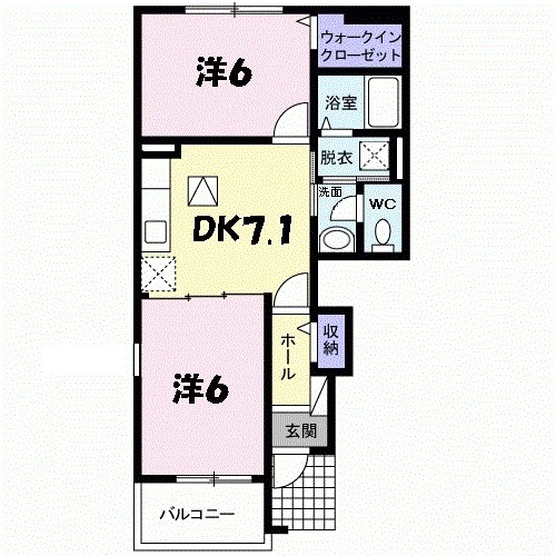 サンハイツ北六甲五番館 間取り