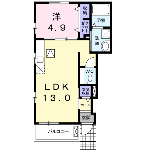 フォンテーヌ逆瀬川 間取り