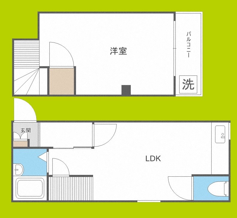 エクラ東住吉Ⅱ 間取り