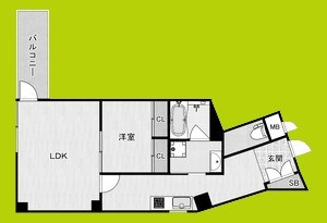 リブウッド大阪城 間取り図