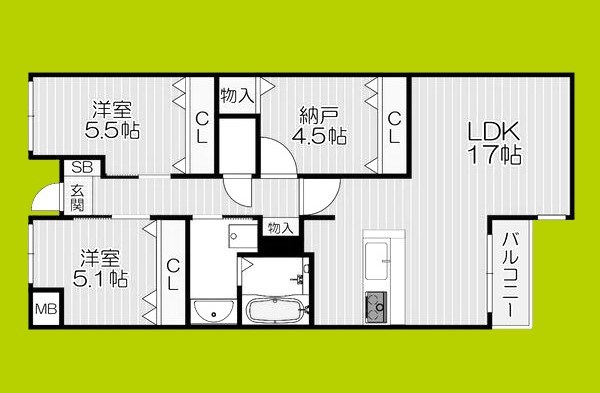 GRAND STEADY 桜の町 間取り